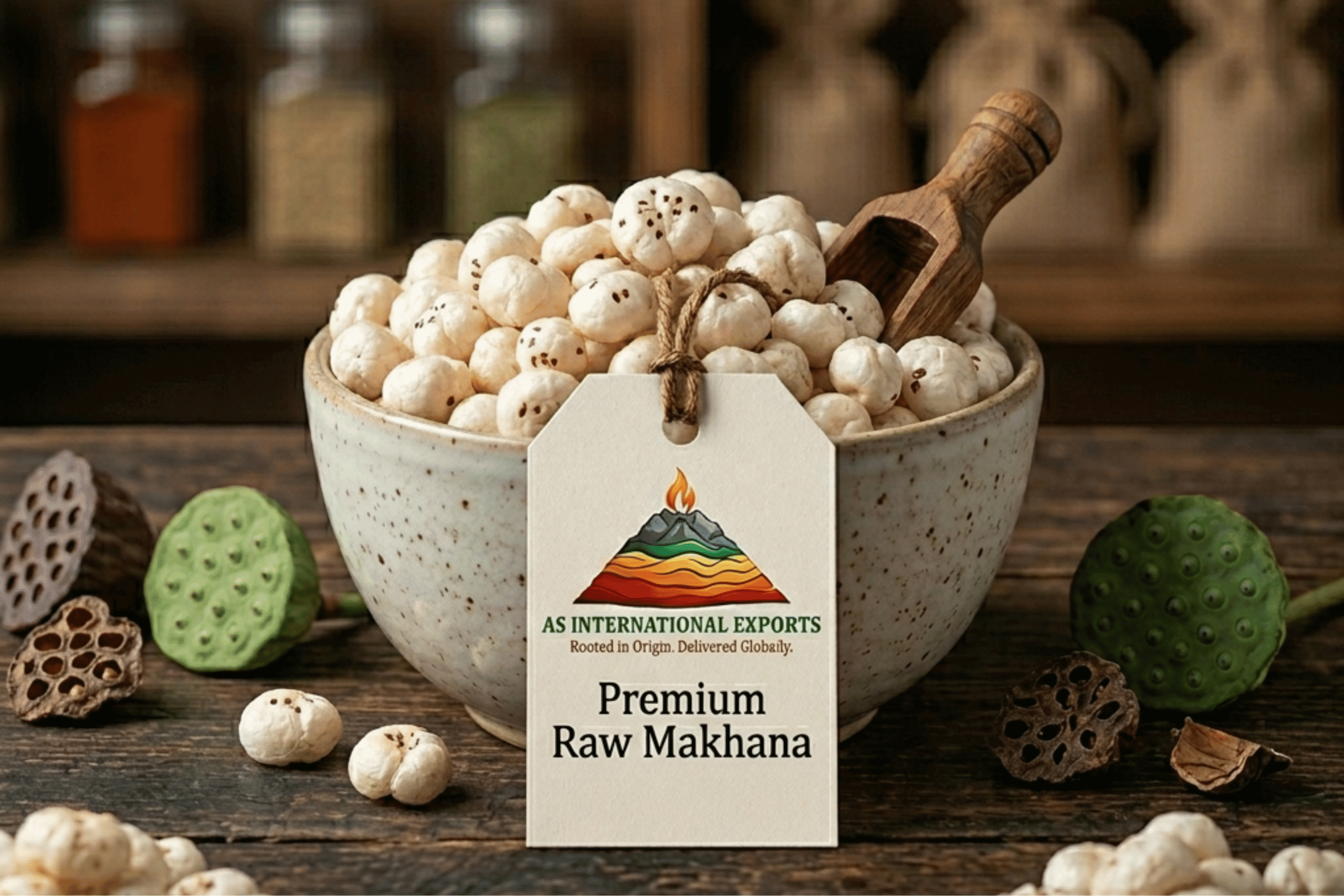 premium raw makhana